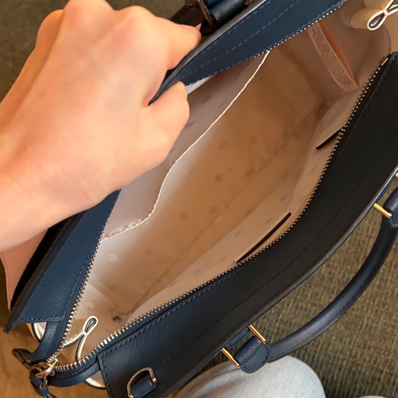 Kate Spade Periwinkle and Navy Cameron Medium Satchel - Picture 2 of 7